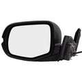 Brock Aftermarket Replacement Driver Left Power Door Mirror Assembly Spray To Match Black Manual Folding With Heat Without Signal-Memory-Auto Dimming-Side View Camera
