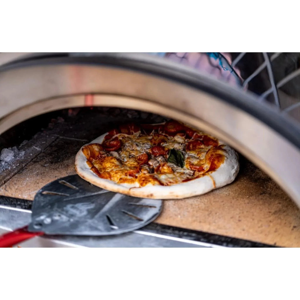 WPPO 25 in. Karma 304 Stainless Steel Wood Fired Pizza Oven with Base