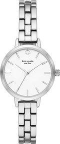 kate spade KSW9001 new york metro three-hand metal watch