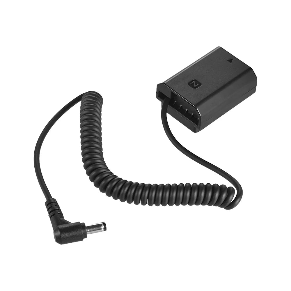 Andoer NP FZ100 Dummy Battery Pack Adapter for Sony A7III A9 A7RIII A7SIII, with Spring Cable