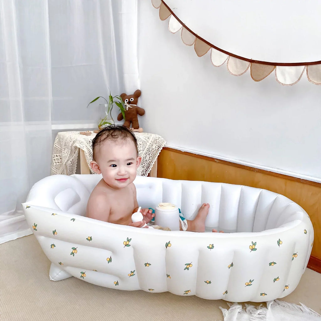 Portable Baby Inflated Swimming Pool Bathroom Newborn Bath Foldable Baby Bath Tub