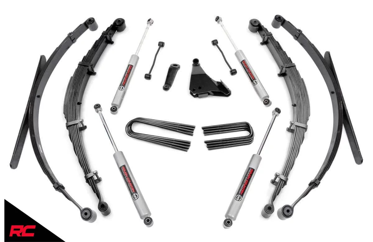 Rough Country 6" Lift Kit (fits) 1999-2004 Super Duty F250 F350 4WD includes N3 Shocks Suspension System 49730
