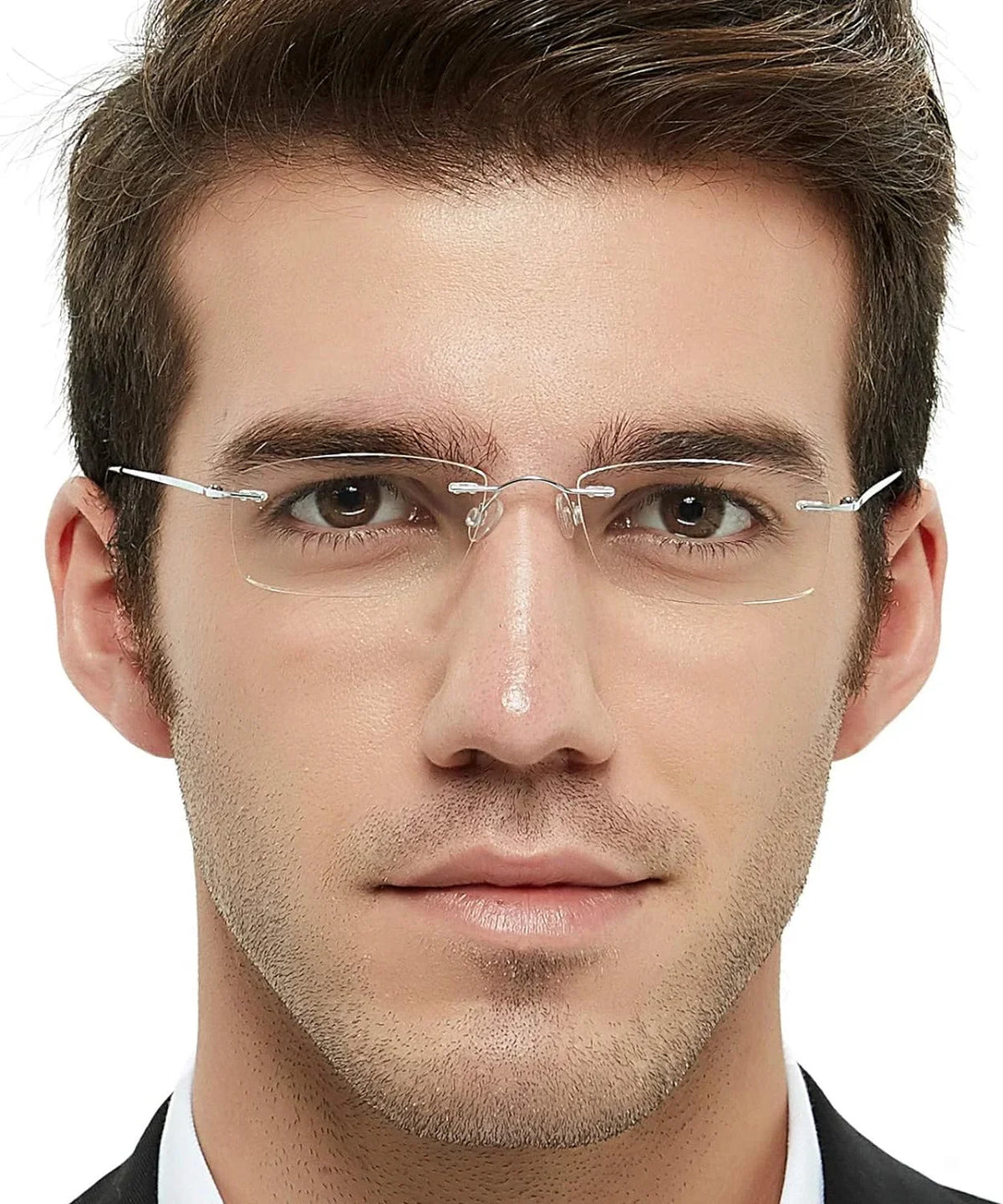 OCCI CHIARI Reading Glasses 1.5 For Mens Lady Designer Readers with Comfortable Frameless Durable Spring Hinge 1.0 1.5 2.0 2.5 3.0 3.5
