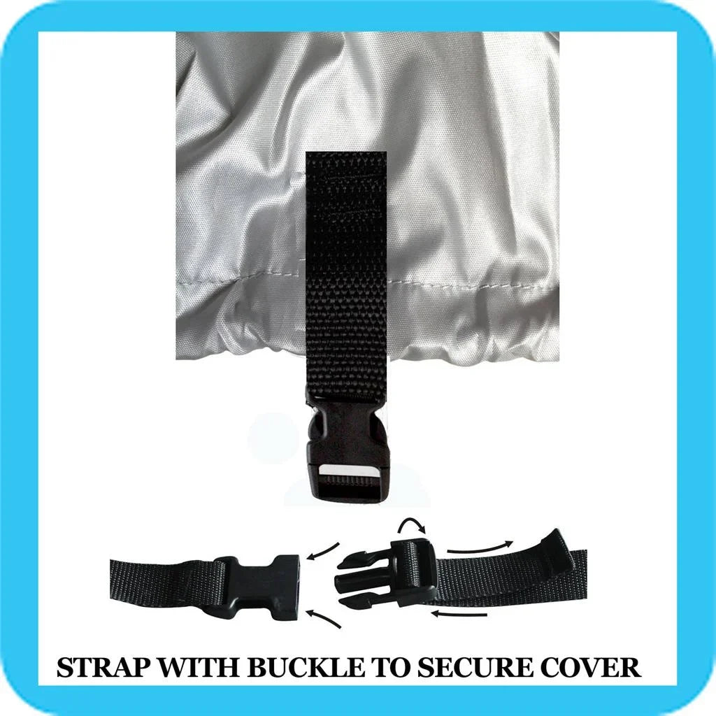 420 Denier Silver Jet Ski Canvas Cover Compatible for SEA-DOO GTX 2004-2008 PWC Jetski Storage