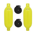 Extreme Max 3006.7599 BoatTector Air-filled Fender Value 2-Pack - 6.5" x 22", Neon Yellow