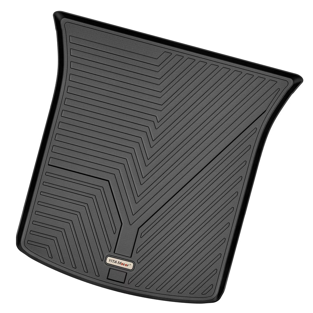 Ledkingdomus Floor Mats for 2020-2023 Tesla Model Y Rear Trunk Mat All Weather Black